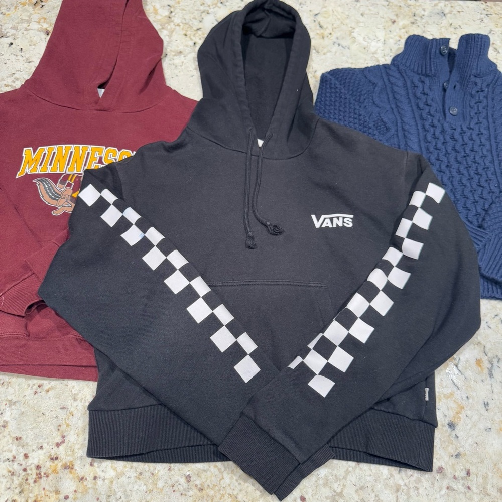 Vans Pullover Hoodie Minnesota And Gap Bundle Of 3 Sweaters Boys Size 7/8